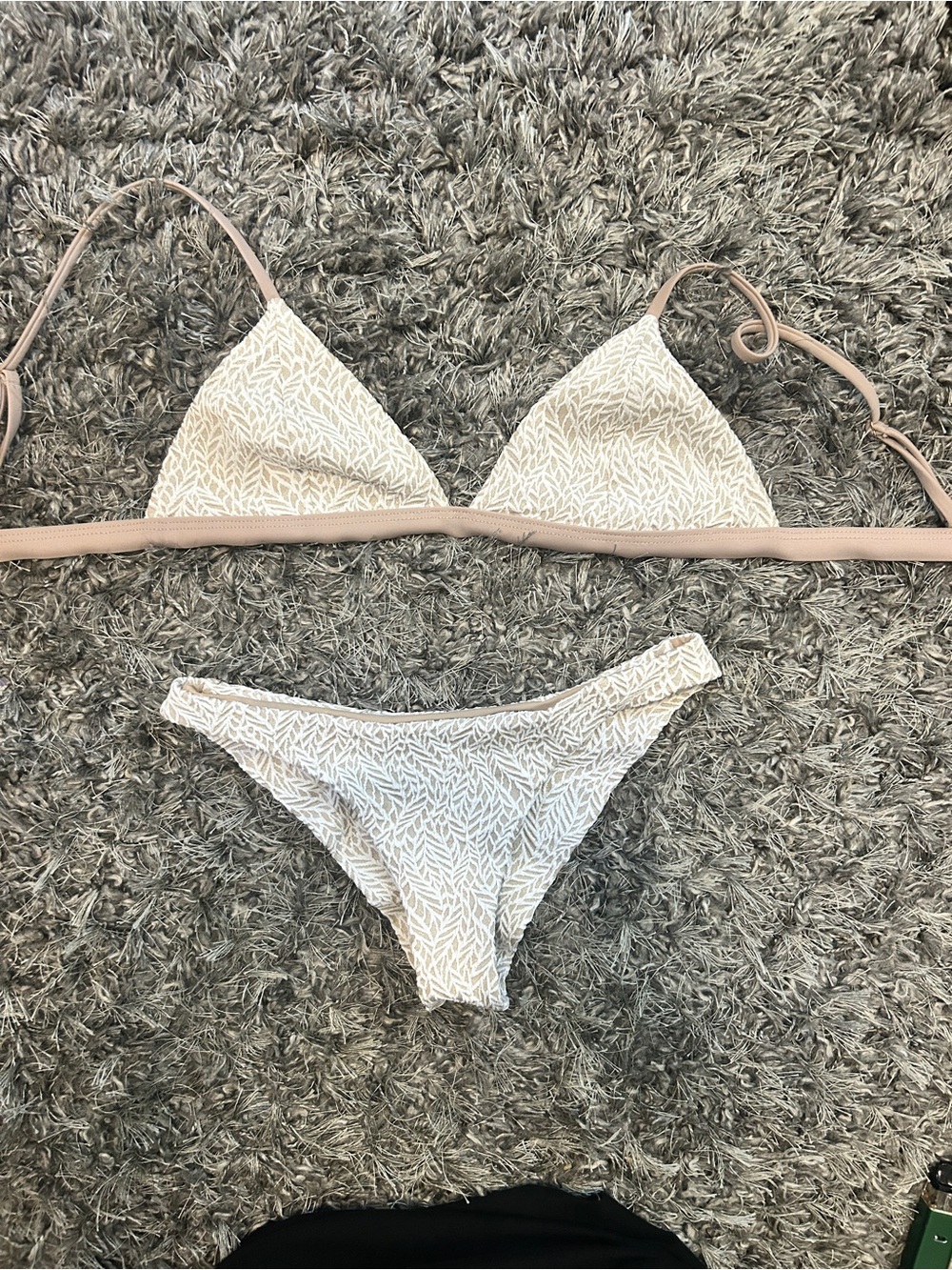 Bromelia white/beige Bikini Set